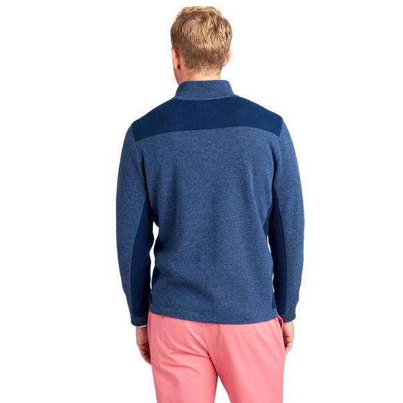 Vineyard Vines Mens Size Medium Wool Blend Shep Shirt Sweater Zip-Up Mock Neck - Picture 5 of 11